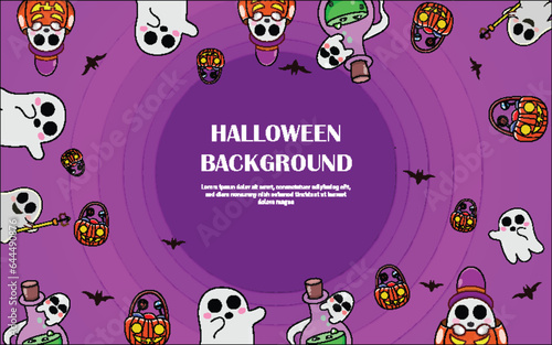 Vector illustration background of halloween