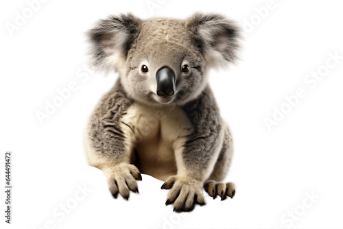 Majestic Koala Isolated on a Transparent PNG Background. Generative Ai