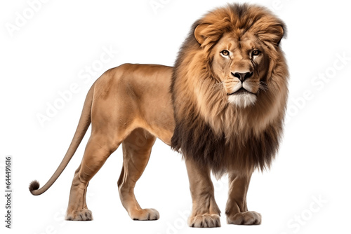 Lion Isolated on a Transparent PNG Background. Generative Ai © Haider