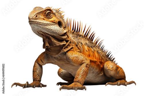 Lizard Isolated on a Transparent PNG Background. Generative Ai