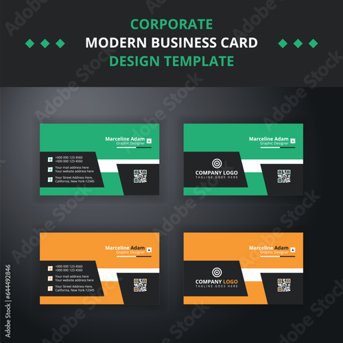 Free Vector Corporate Creative and Modern Business Card Design Template