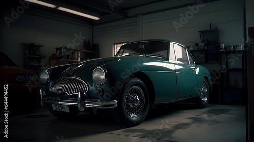 Stunning Realistic Image of a Vintage Classic Car in Mint Condition: A Timeless Automobile Masterpiece