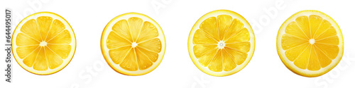 Lemon Slice clipart collection, vector, icons isolated on transparent background
