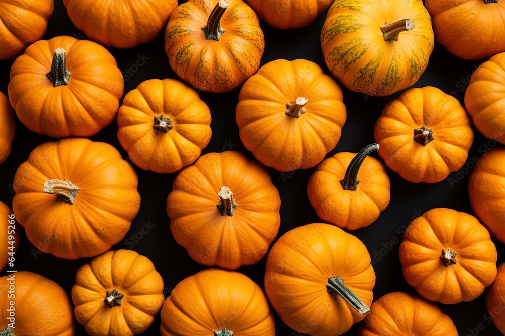 Top view of a fresh tasty ripe orange pumpkins. vegetable halloween thanksgiving background Top view of a fresh tasty ripe orange pumpkins. vegetable halloween thanksgiving background