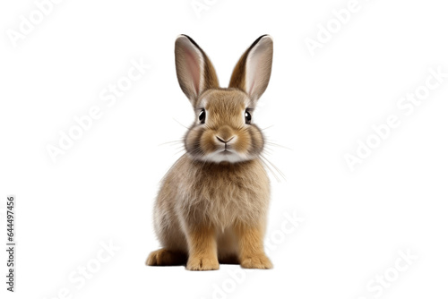 Rabbit Isolated on a Transparent PNG Background. Generative Ai © Haider