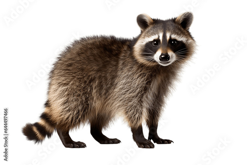 Racoon Isolated on a Transparent PNG Background. Generative Ai © Haider