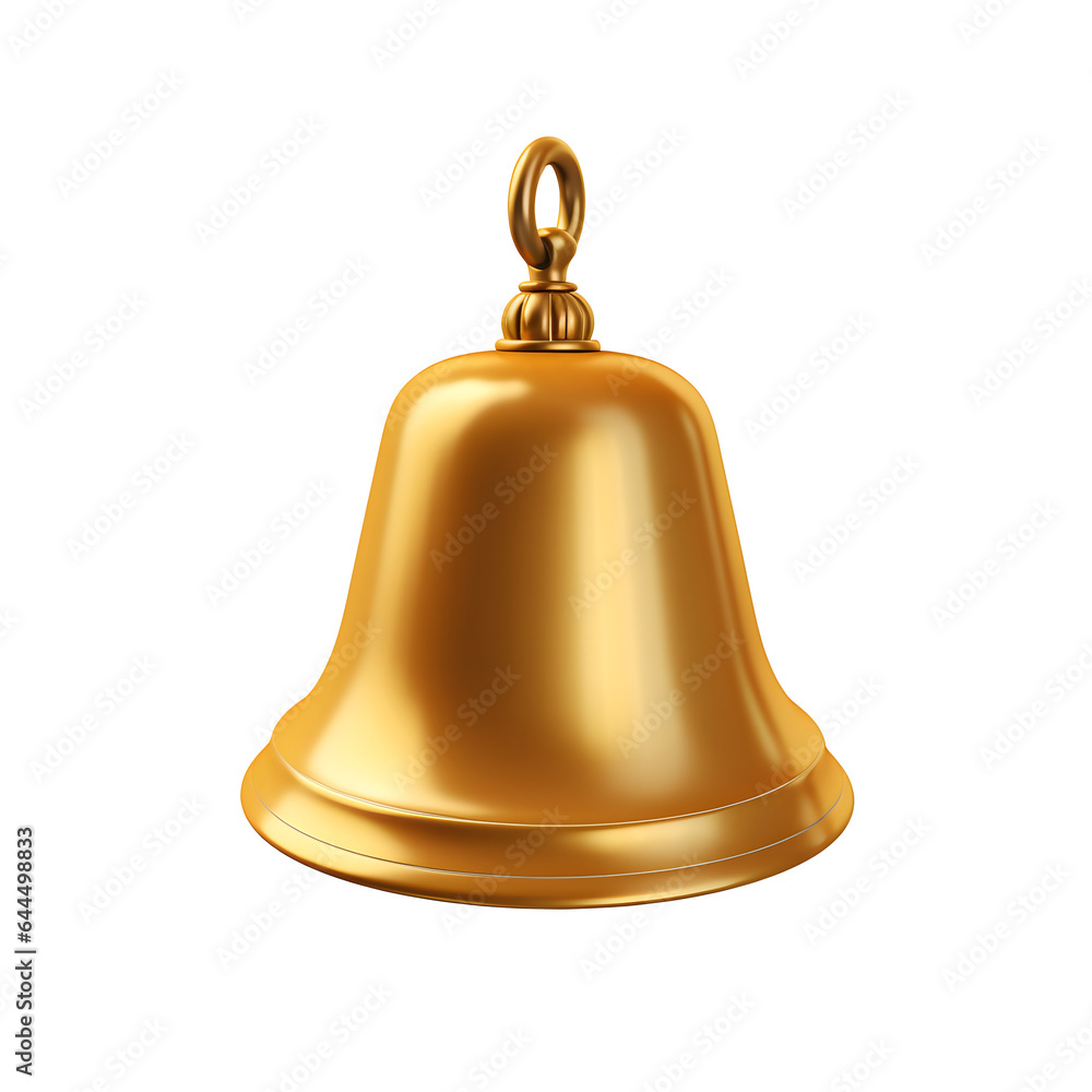 golden bell isolated on transparent background golden bell isolated on transparent background