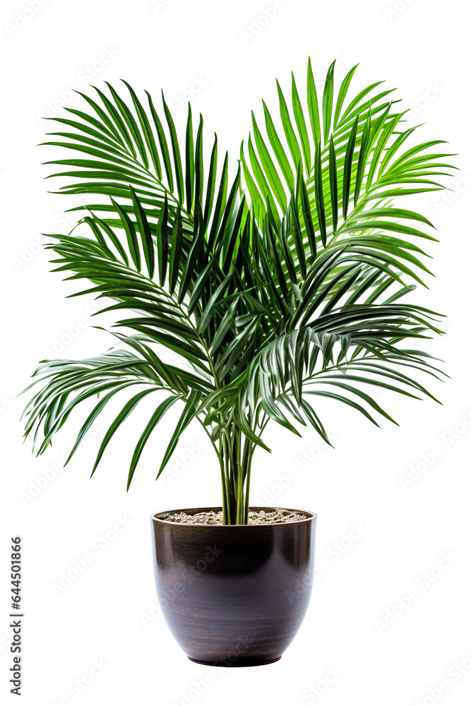 Palm tree in pot isolated on white background PNG Palm tree in pot isolated on white background PNG