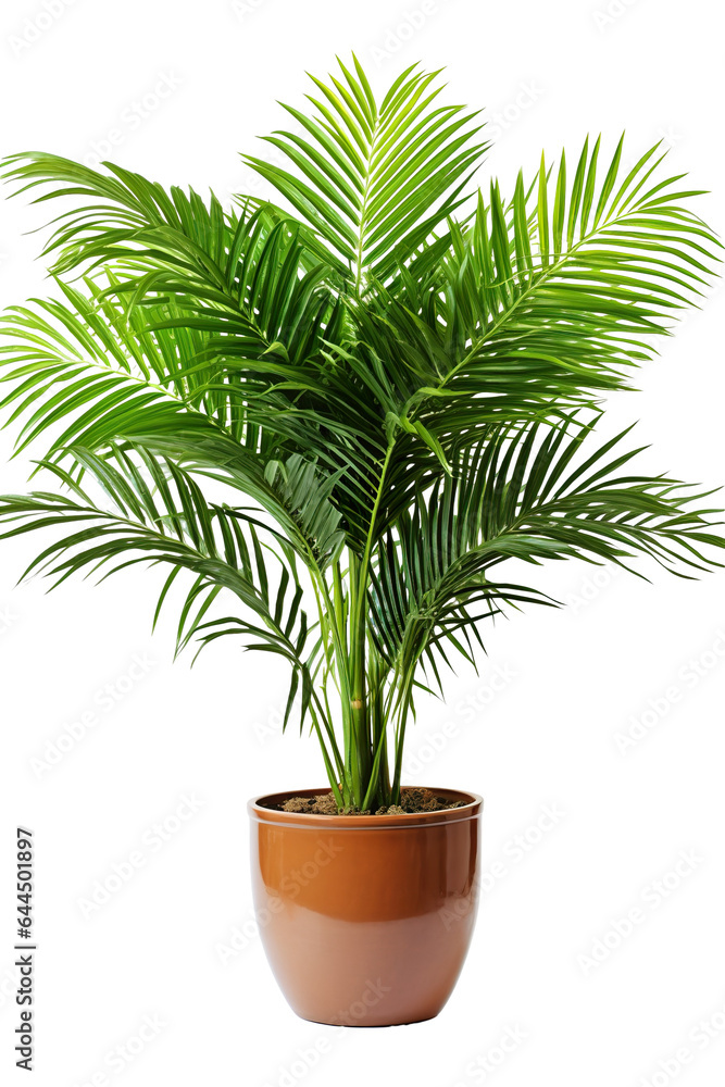 Palm tree in pot isolated on white background PNG Palm tree in pot isolated on white background PNG
