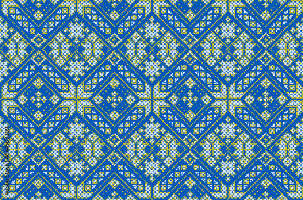 Vector illustration of Ukrainian ornament in ethnic style, identity, vyshyvanka, embroidery for print clothes, websites, banners. Background. Geometric design, border, copy space, frame Vector illustration of Ukrainian ornament in ethnic style, identity, vyshyvanka, embroidery for print clothes, websites, banners. Background. Geometric design, border, copy space, frame