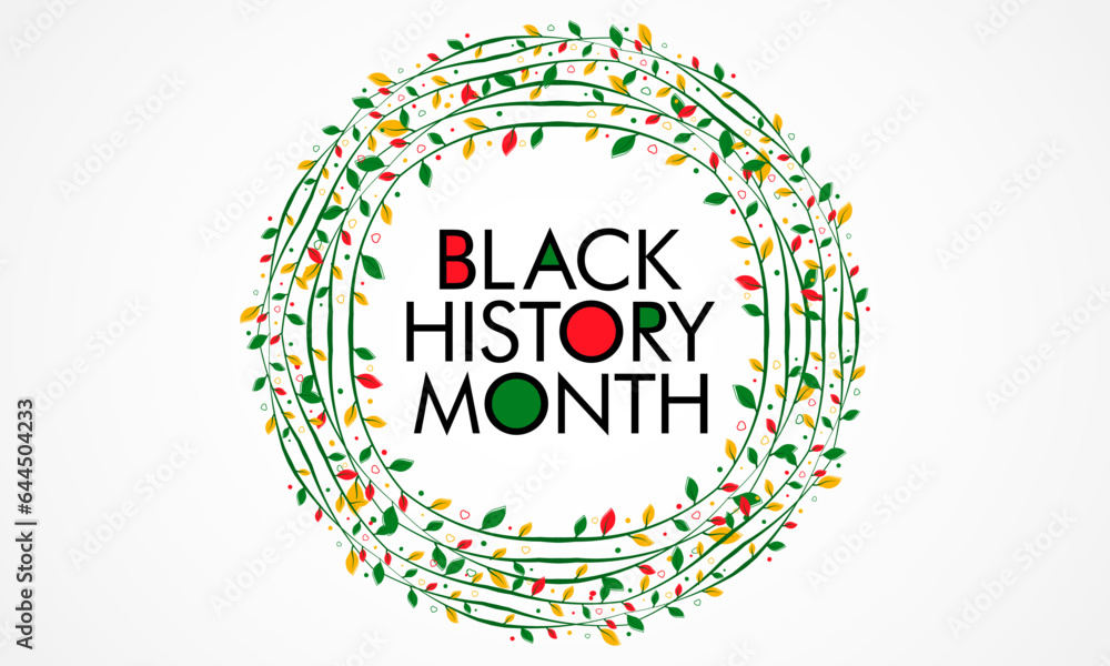 Black history month is observed every year in October, it is a way of remembering important people and events in the history of the African diaspora. Vector illustration Black history month is observed every year in October, it is a way of remembering important people and events in the history of the African diaspora. Vector illustration
