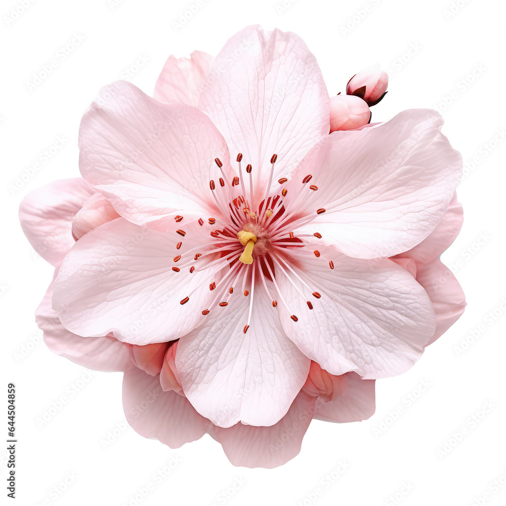 beautiful sakura flower isolated on white beautiful sakura flower isolated on white