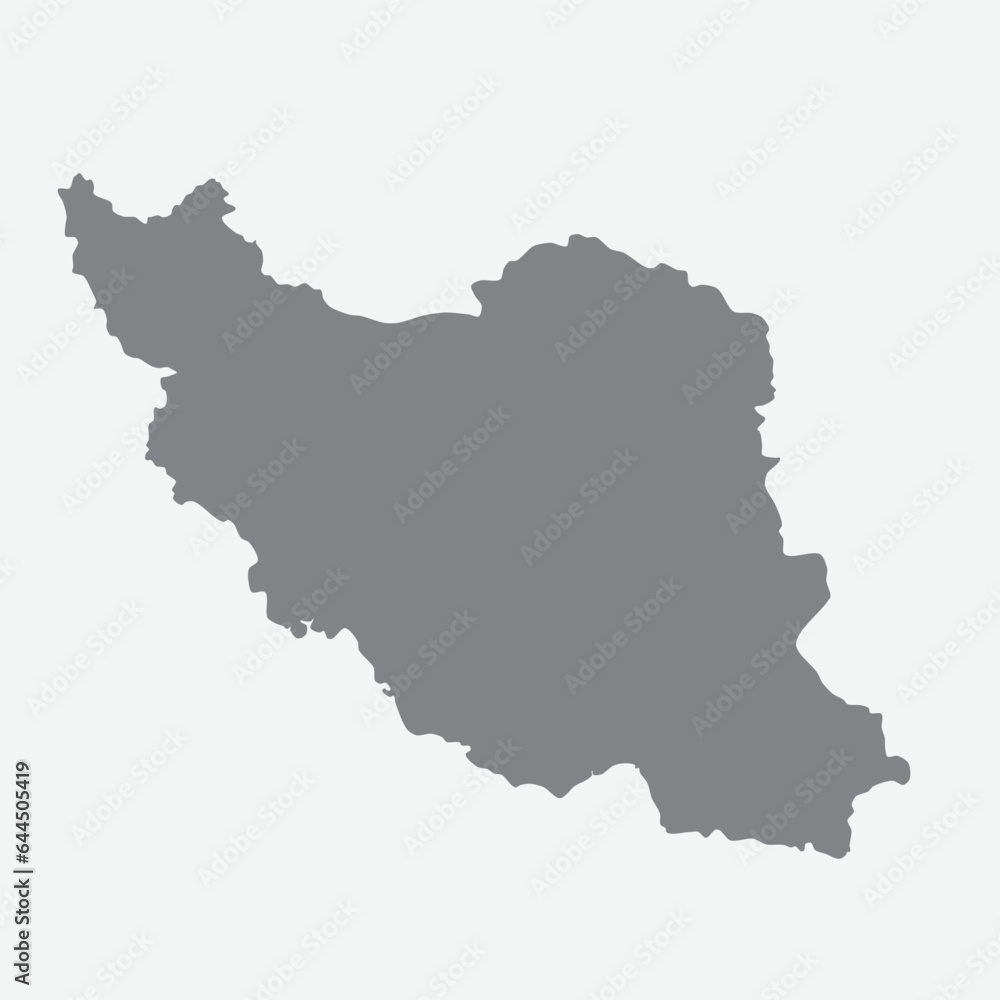 Iran silhouette map