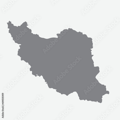 Iran silhouette map
