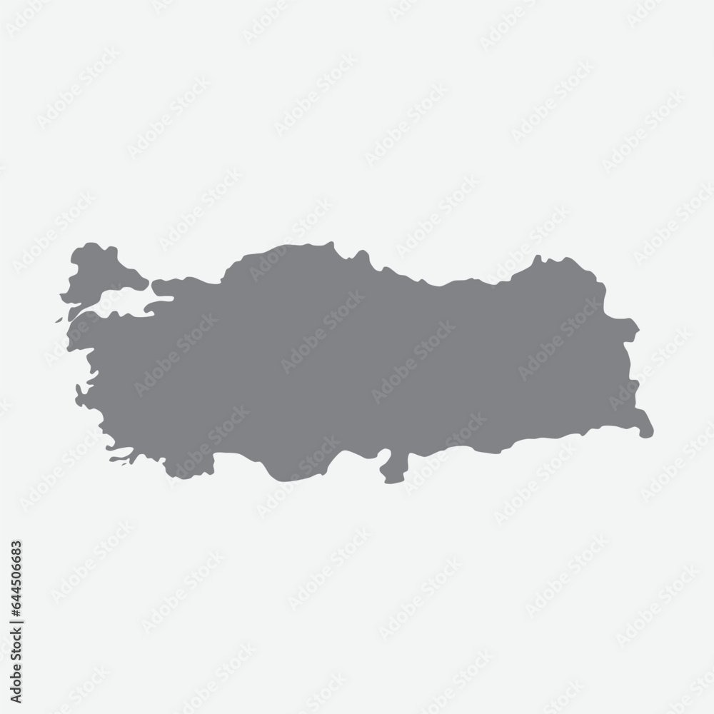 Turkey silhouette map