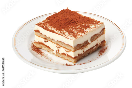 tiramisu isolated on white background PNG