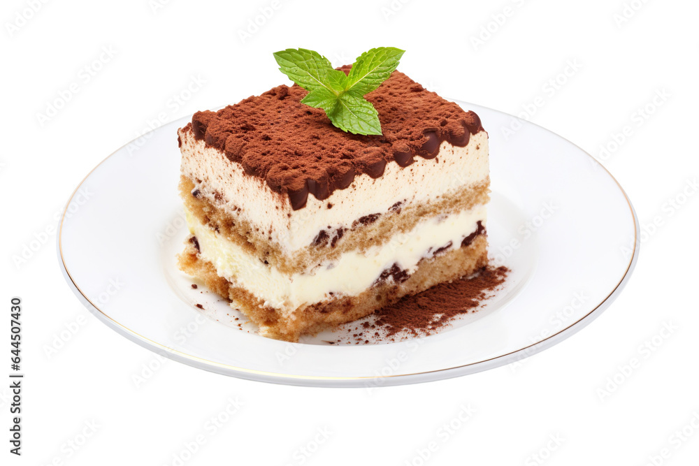 tiramisu isolated on white background PNG tiramisu isolated on white background PNG
