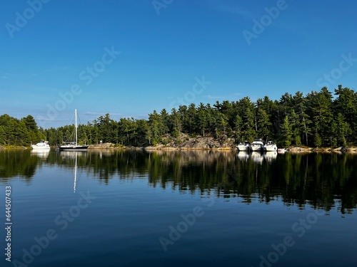 Echo Bay Anchorage in Massasauga Provincial Park on Georgian Bay Ontario Canada photo