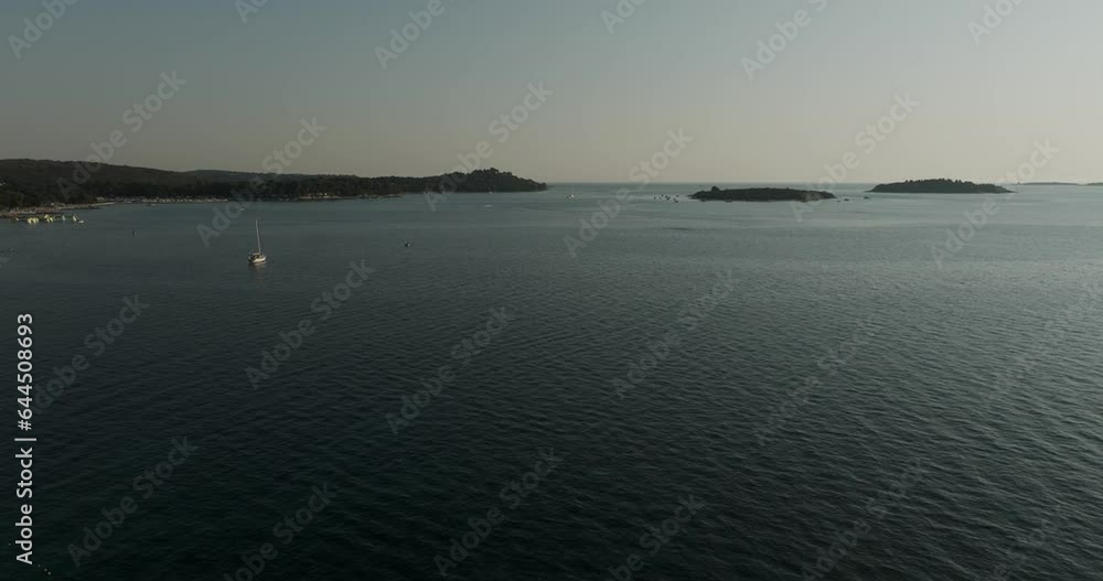 Aerial view of Brijuni National Park, a group of islands along the Adriatic Sea coastline near Pula, Istria, Croatia. Aerial view of Brijuni National Park, a group of islands along the Adriatic Sea coastline near Pula, Istria, Croatia.