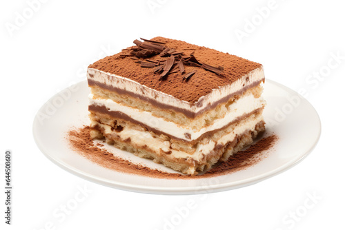 tiramisu isolated on white background PNG