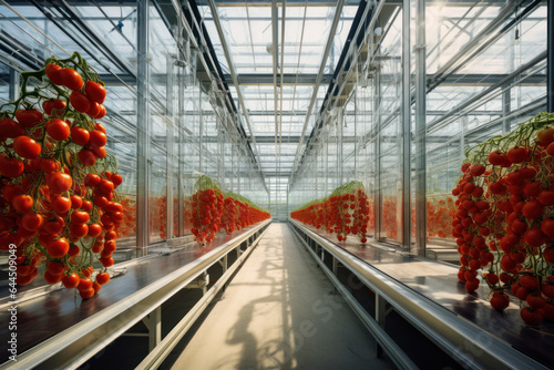 Agriculture 4.0. Tomatoes Thriving in a Greenhouse