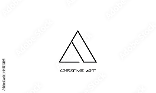 AI, IA, A, I abstract letters logo monogram