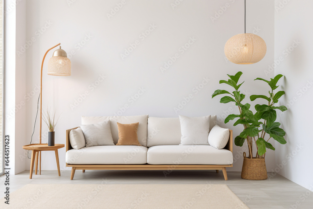 Generative ai photo picture of modern interior design for living dwelling mortgage concept Generative ai photo picture of modern interior design for living dwelling mortgage concept