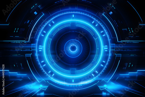 glowing HUD rounds for your design. Futuristic circle.Virtual graphic.