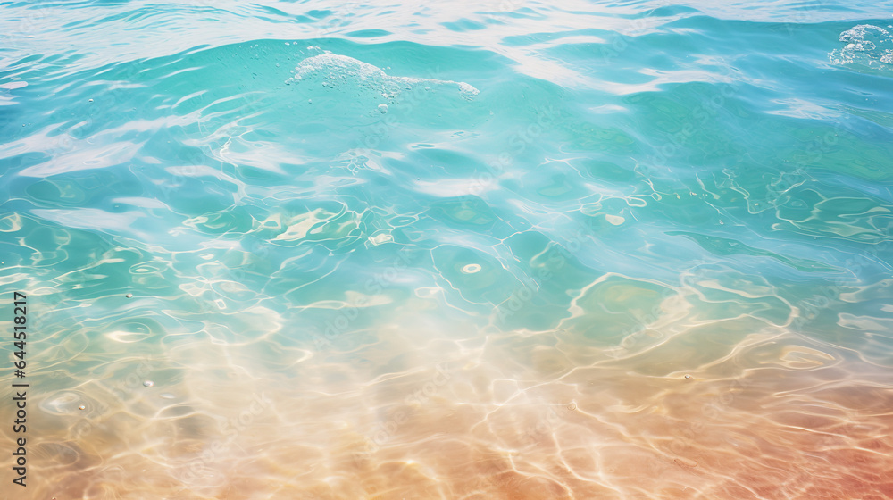 Abstract art Tropical beach water background. showcasing crisp details and a shallow depth oujikhnf field photography