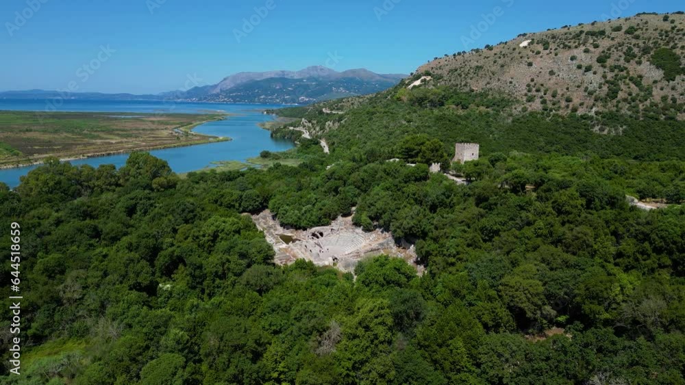 Aerial video of the ancient city of Butrint, Sarande, Albania. Aerial video of the ancient city of Butrint, Sarande, Albania.