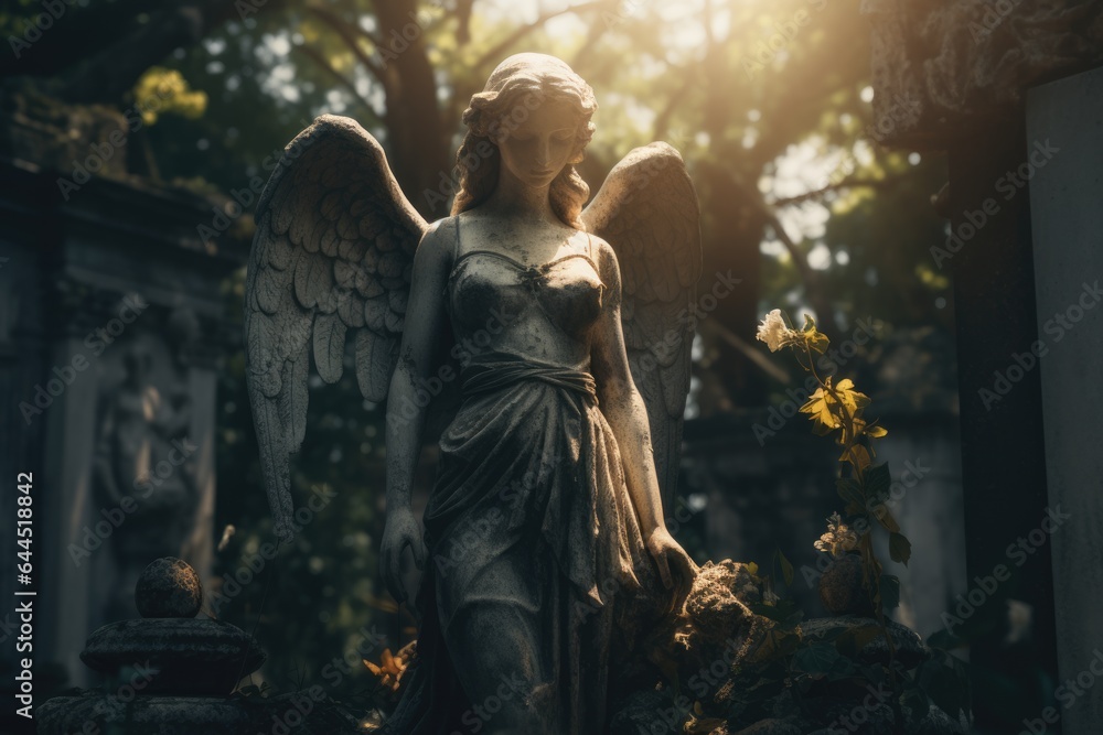 Stone Angel. Stone Beauty, the angel of the graveyard. Protector, afterlife, life and death.
