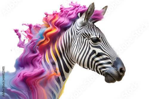 Zebra colourful