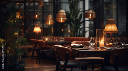 A Cozy Restaurant Retreat, the mood for a welcoming and comfortable dining experience
