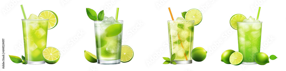 Limeade clipart collection, vector, icons isolated on transparent background Limeade clipart collection, vector, icons isolated on transparent background