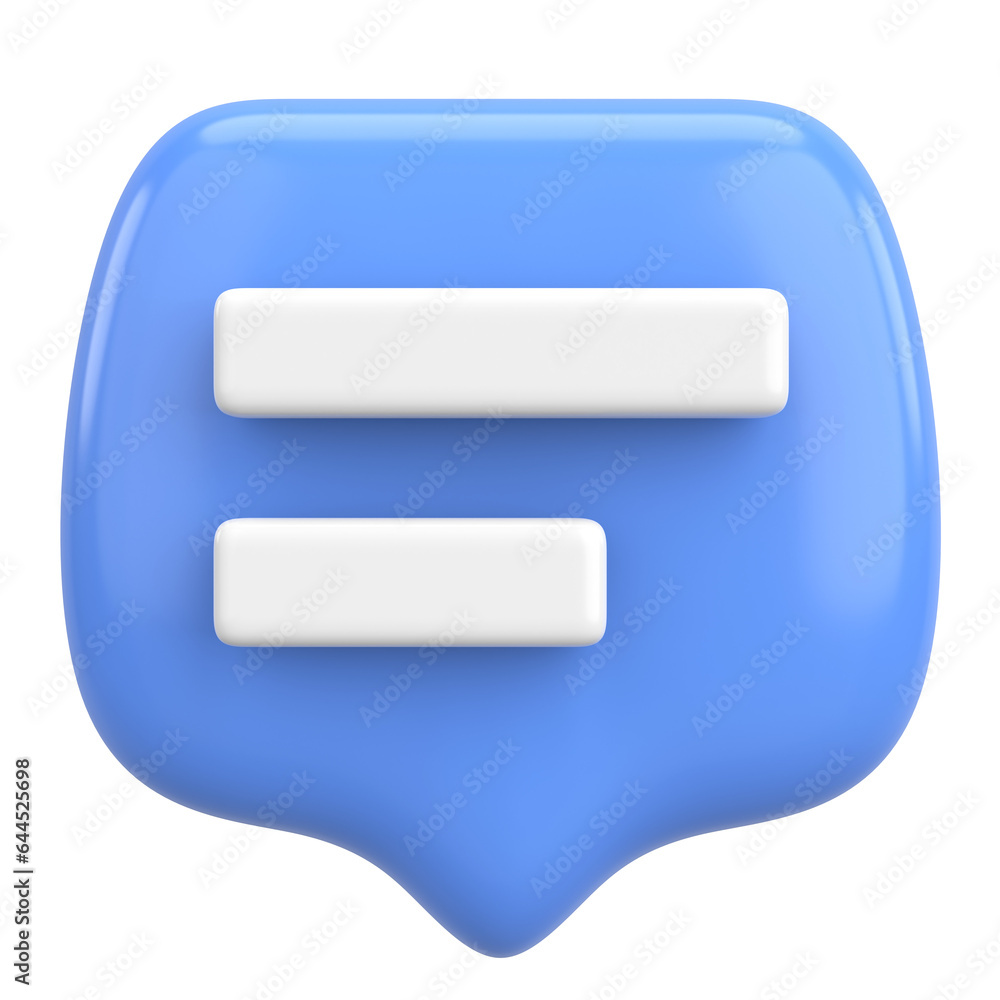 Comment button. Chat button. 3D illustration. Comment button. Chat button. 3D illustration.
