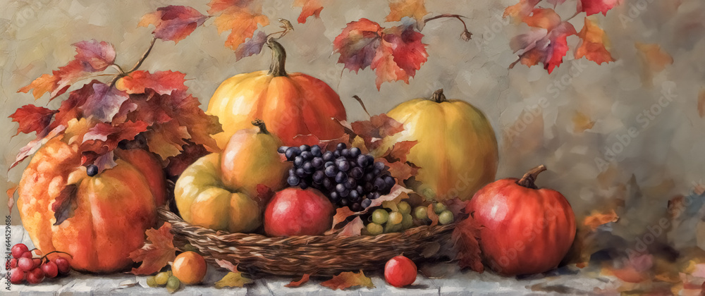 Composizione autunnale, illustrazione Composizione autunnale, illustrazione
