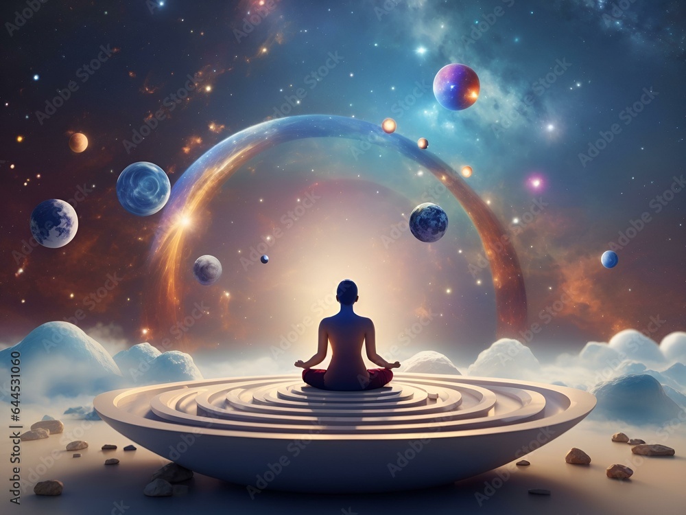 A person in therapy finding inner peace and balance. A person in therapy finding inner peace and balance.
