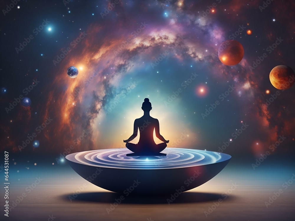 yoga meditation in the sky | Connect to the universe yoga meditation in the sky | Connect to the universe