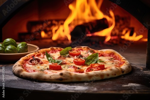 Wallpaper Mural Generative ai of mouthwatering Italian pizza straight from the oven. Torontodigital.ca