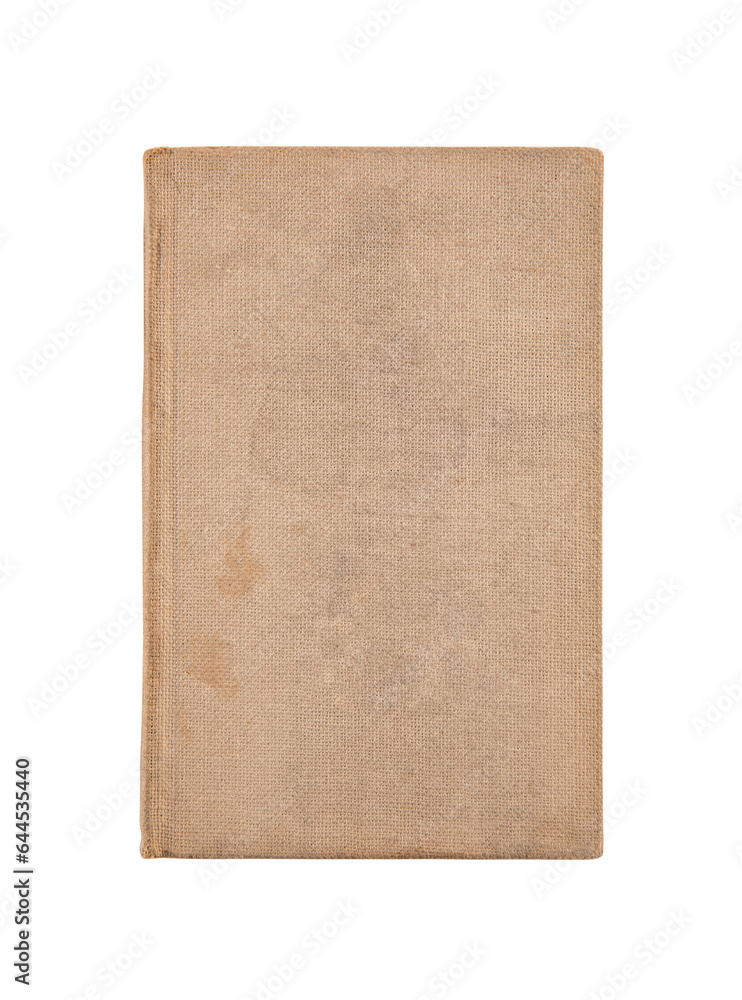 Old book cover isolated on white background with clipping path Old book cover isolated on white background with clipping path