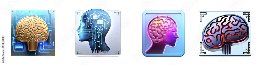 Memory and Cognition clipart collection, vector, icons isolated on ...