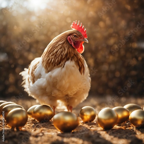 gallina dalle uova d'oro photo