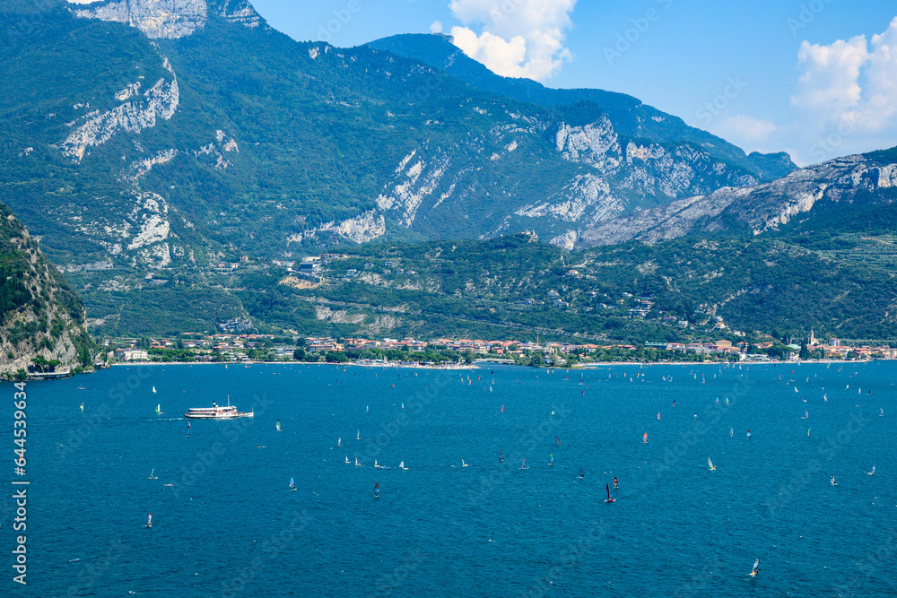 Riva del Garda, lago di Garda, Italia, sentiero del Ponale Riva del Garda, lago di Garda, Italia, sentiero del Ponale