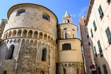 Albenga, torri del centro storico, Italia