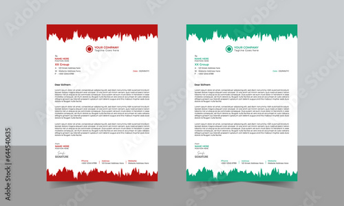 Abstract Letterhead Design Modern Business Letterhead Design Template, Clean and professional corporate company business letterhead template design