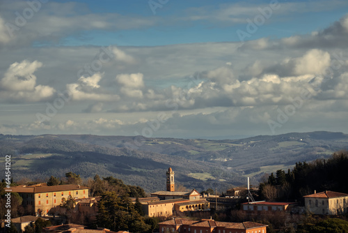 Panorama in the hills of Volterra.
