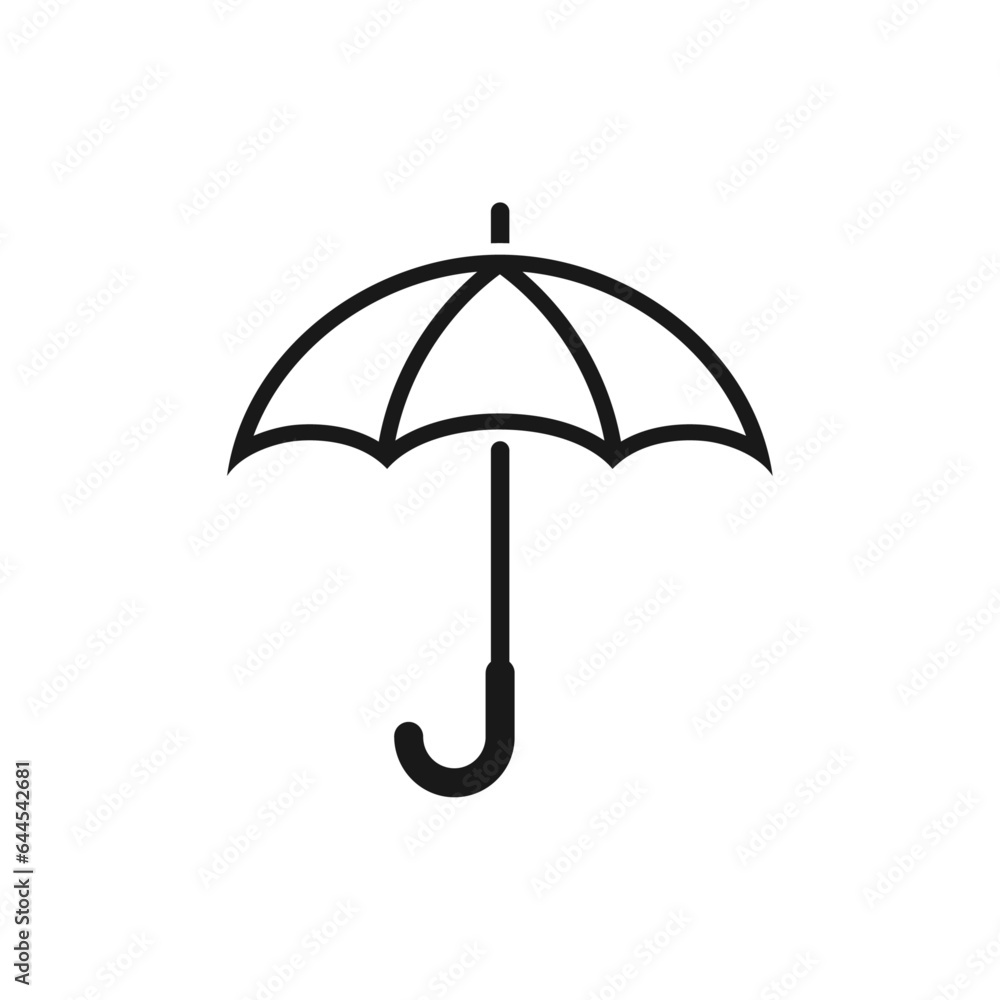 Umbrella outline icon. Umbrella vector icon. Umbrella symbol Umbrella outline icon. Umbrella vector icon. Umbrella symbol