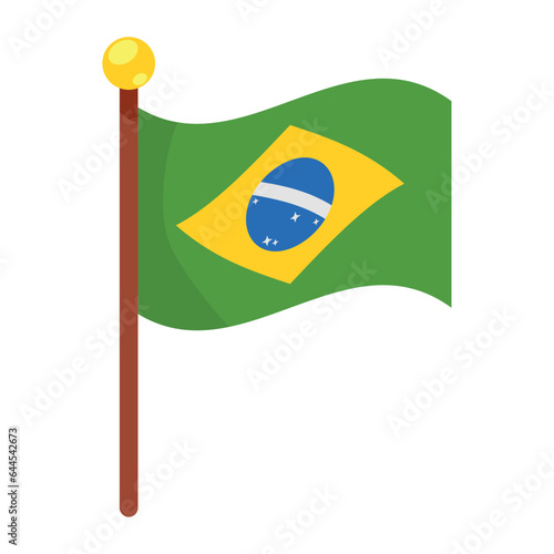 brazil day celebration national flag icon