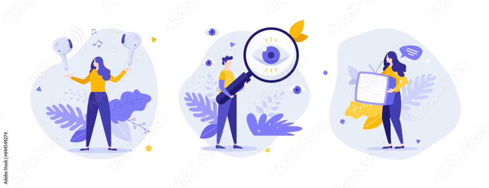 Fototapeta premium Set of business characters vector illustration