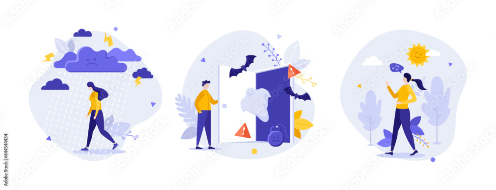 Set of business characters vector illustration Set of business characters vector illustration